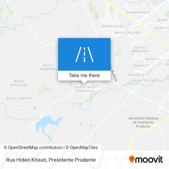 Rua Hideo Kitauti map