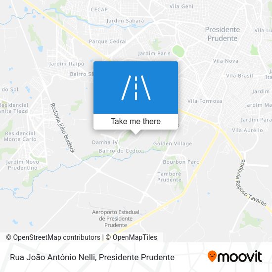 Rua João Antônio Nelli map