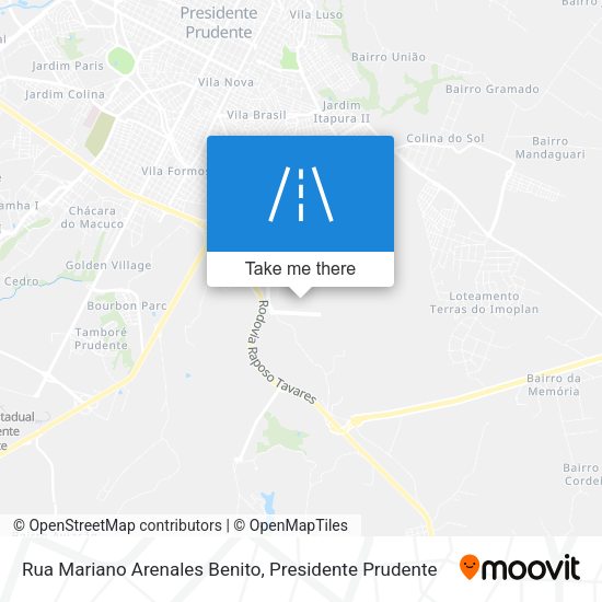 Rua Mariano Arenales Benito map