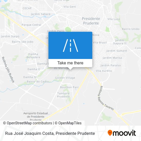 Rua José Joaquim Costa map