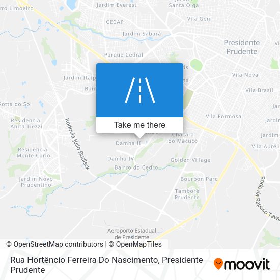 Rua Hortêncio Ferreira Do Nascimento map