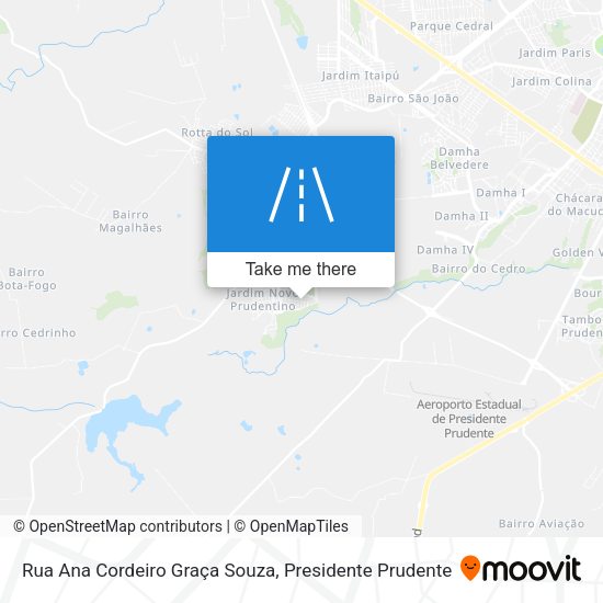 Rua Ana Cordeiro Graça Souza map