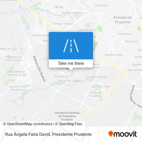 Rua Ângela Faita David map