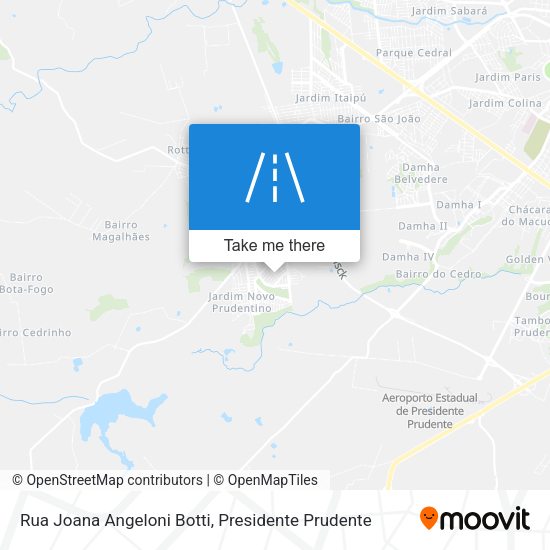 Rua Joana Angeloni Botti map