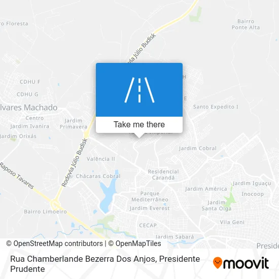 Rua Chamberlande Bezerra Dos Anjos map