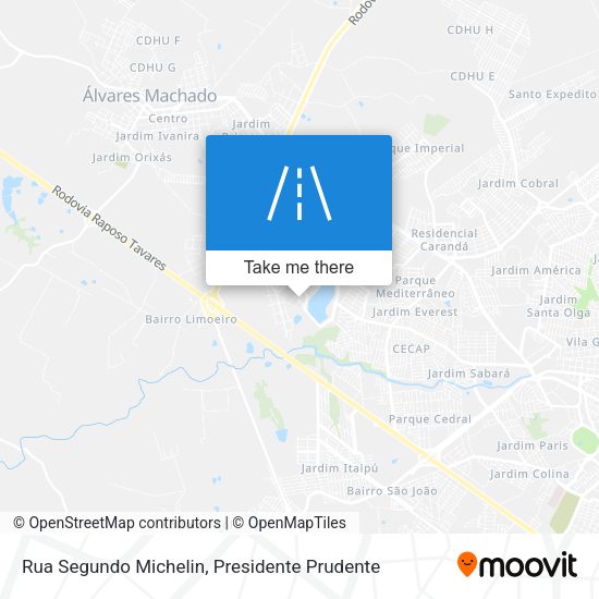Rua Segundo Michelin map