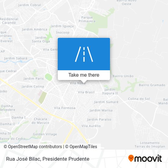 Rua José Bilac map