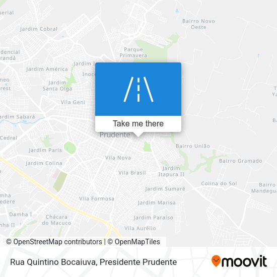 Rua Quintino Bocaiuva map