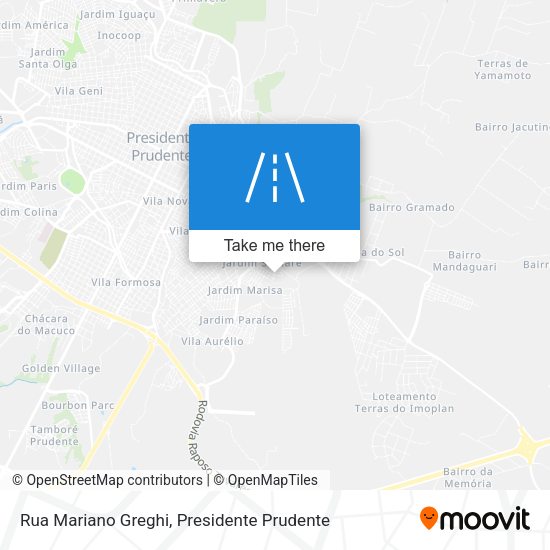 Rua Mariano Greghi map