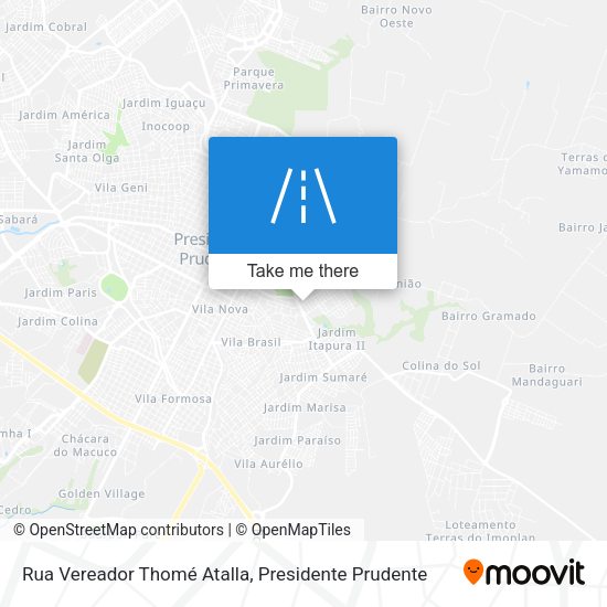 Rua Vereador Thomé Atalla map