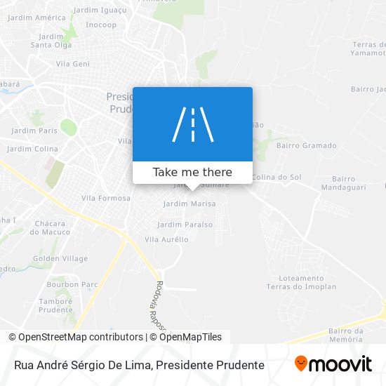 Mapa Rua André Sérgio De Lima