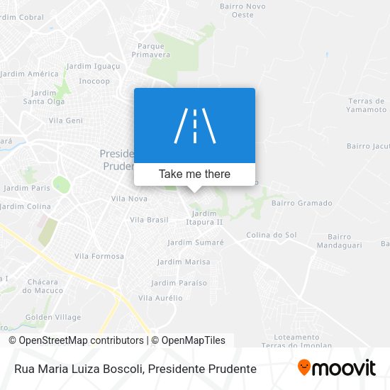 Rua Maria Luiza Boscoli map