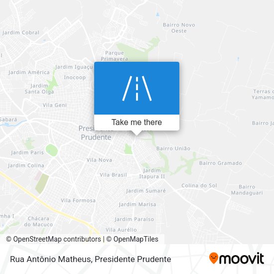 Rua Antônio Matheus map