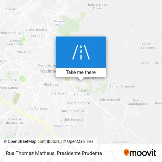 Rua Thomaz Matheus map