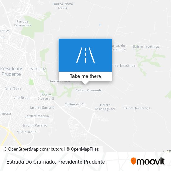 Estrada Do Gramado map