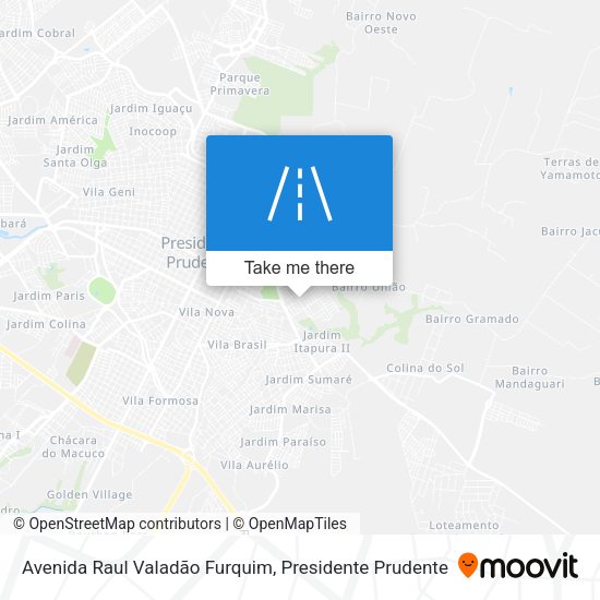 Avenida Raul Valadão Furquim map
