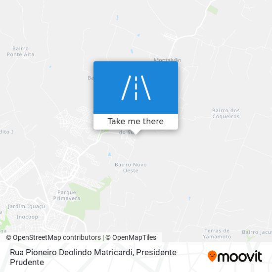 Rua Pioneiro Deolindo Matricardi map