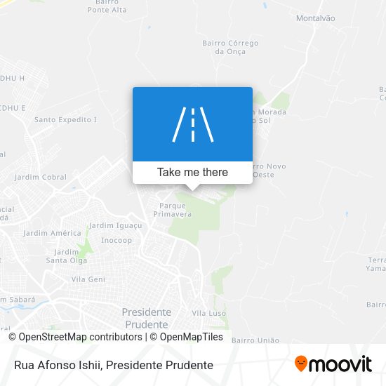 Rua Afonso Ishii map