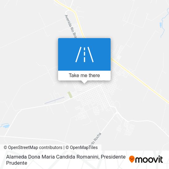Alameda Dona Maria Candida Romanini map