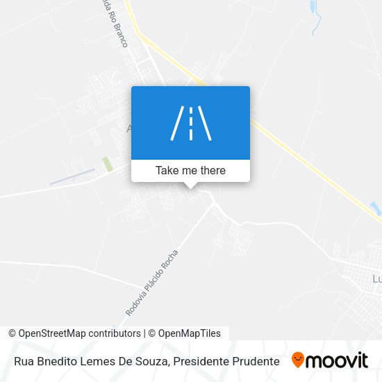 Rua Bnedito Lemes De Souza map