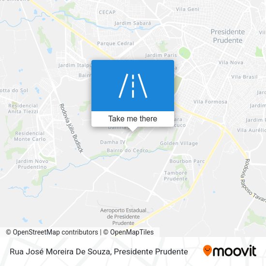 Rua José Moreira De Souza map