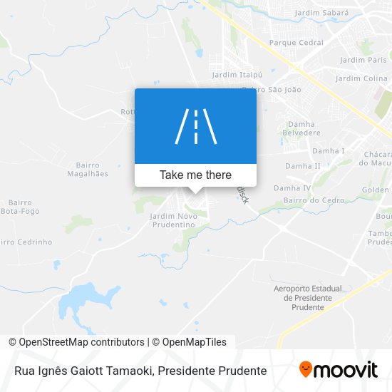 Rua Ignês Gaiott Tamaoki map