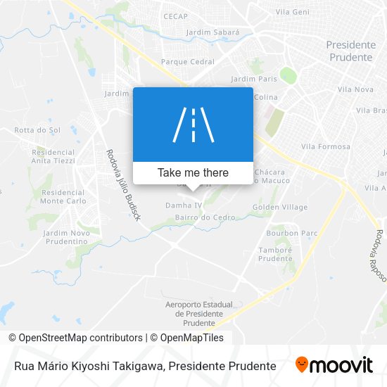 Rua Mário Kiyoshi Takigawa map