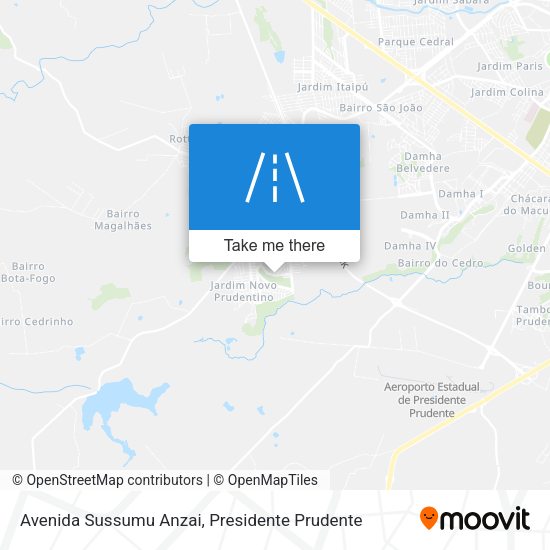 Avenida Sussumu Anzai map