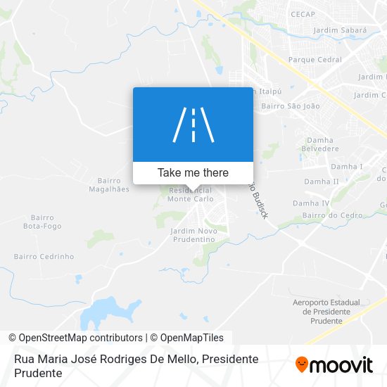 Rua Maria José Rodriges De Mello map
