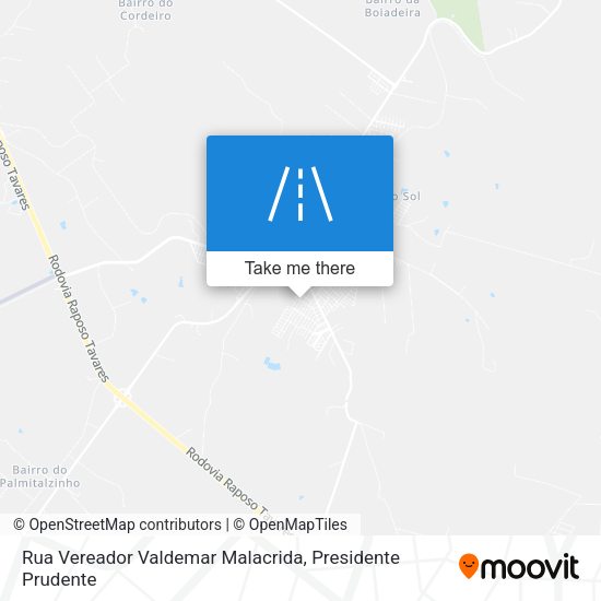 Rua Vereador Valdemar Malacrida map