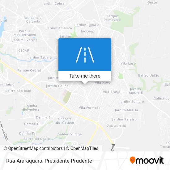 Rua Araraquara map