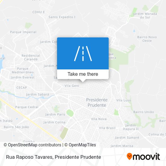 Rua Raposo Tavares map