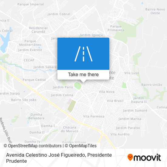 Avenida Celestino José Figueiredo map