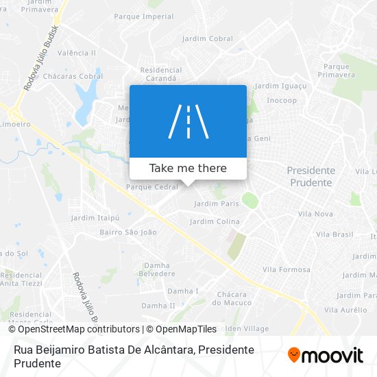 Mapa Rua Beijamiro Batista De Alcântara