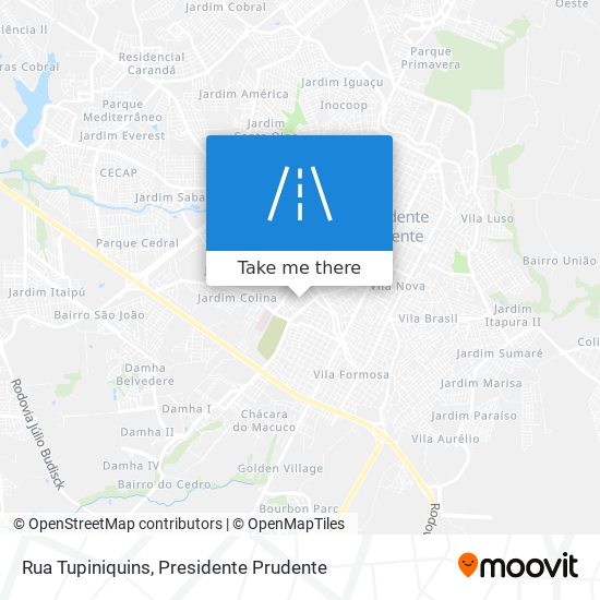 Rua Tupiniquins map