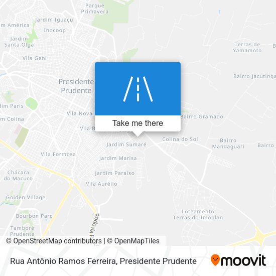 Rua Antônio Ramos Ferreira map