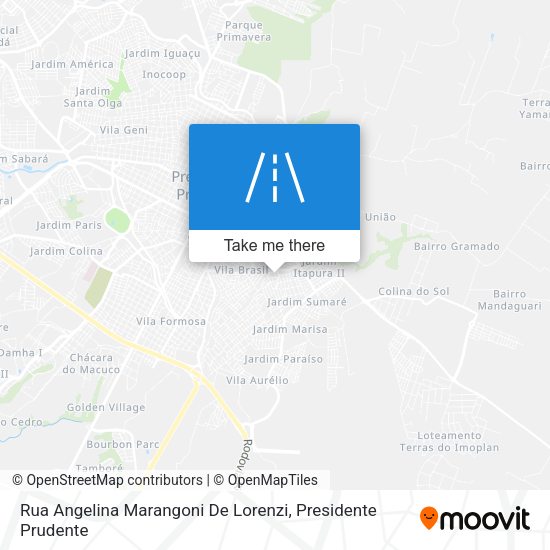 Rua Angelina Marangoni De Lorenzi map