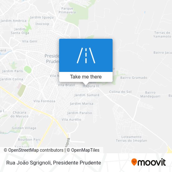 Rua João Sgrignoli map