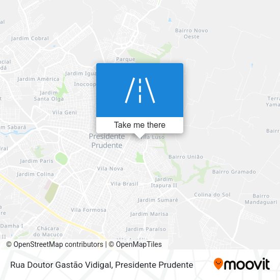 Rua Doutor Gastão Vidigal map