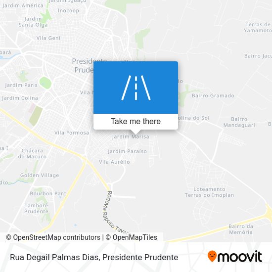 Rua Degail Palmas Dias map