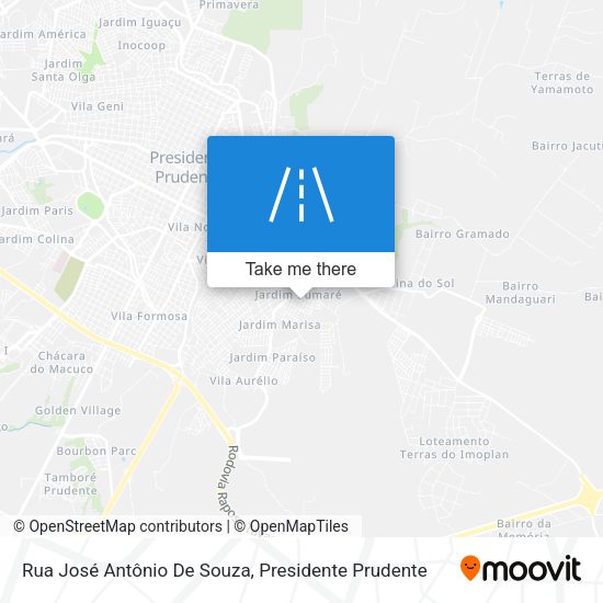 Rua José Antônio De Souza map