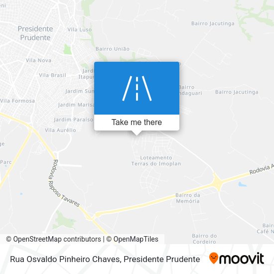 Rua Osvaldo Pinheiro Chaves map