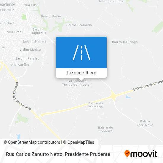 Rua Carlos Zanutto Netto map