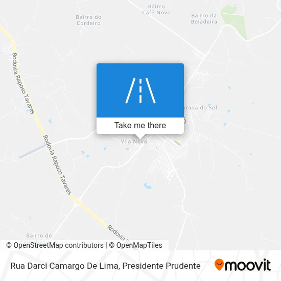 Rua Darci Camargo De Lima map