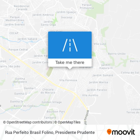 Mapa Rua Perfeito Brasil Folino