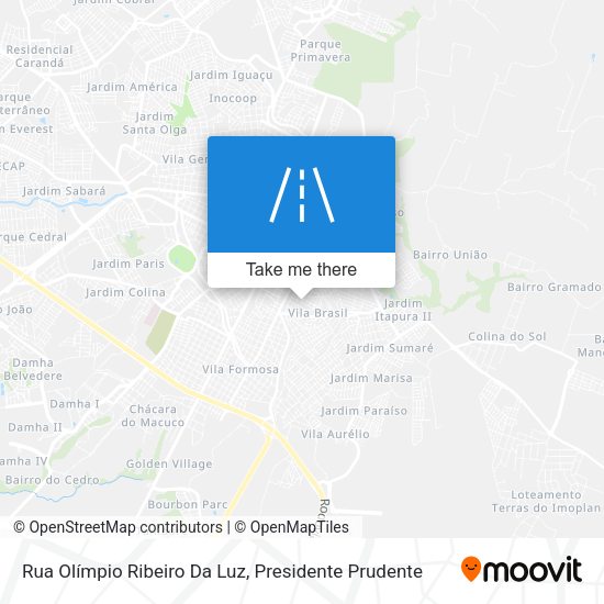 Rua Olímpio Ribeiro Da Luz map