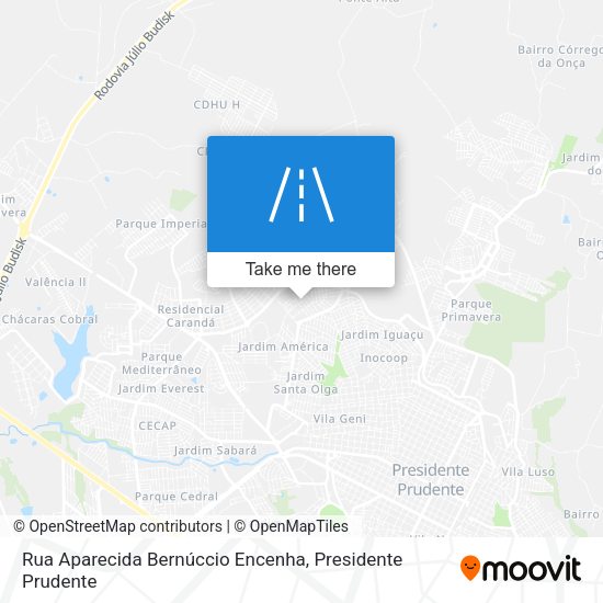 Rua Aparecida Bernúccio Encenha map