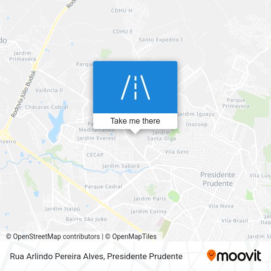 Rua Arlindo Pereira Alves map