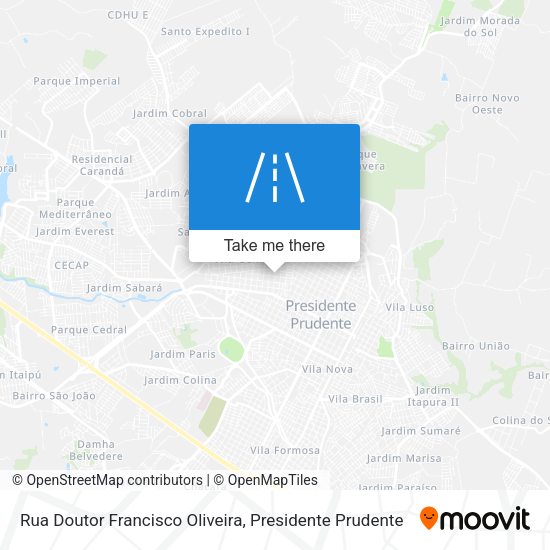 Rua Doutor Francisco Oliveira map