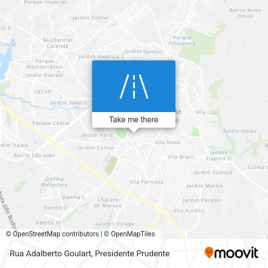 Rua Adalberto Goulart map
